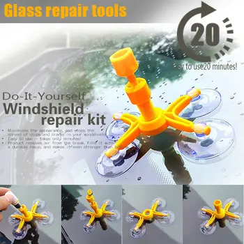 Fast Car Windshield Repair Tool Kits Seamless Restore Hole Crack Scratch On Windscreen Glass Broken Removal DIY Repairing Tools
