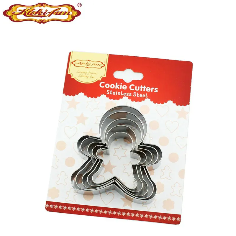 kuki-fun 5pcs/set Gingerbread Man Stainless Steel Cookie Cutter Biscuit Mold Baking Tools for Cakes
kuki-fun 5pcs/set Gingerbread Man Stainless Steel Cookie Cutter Biscuit Mold Baking Tools for Cakes