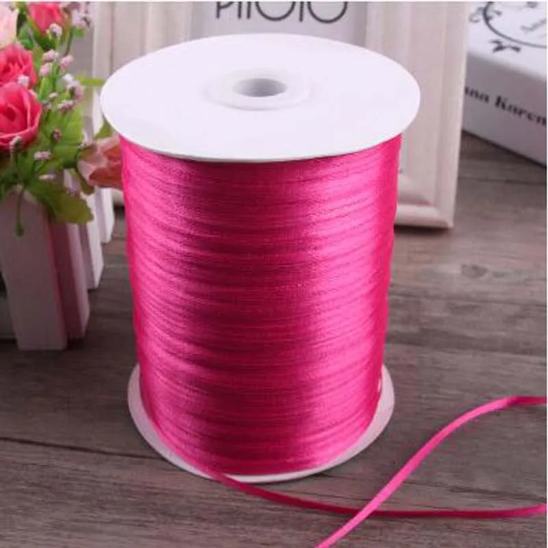 3mm 50Yards Rose Red Satin Ribbon For Arts Crafts & Sewing Christmas Wedding Party Decoration Gift Wrap Handmade DIY Material
3mm 50Yards Rose Red Satin Ribbon For Arts Crafts & Sewing Christmas Wedding Party Decoration Gift Wrap Handmade DIY Material