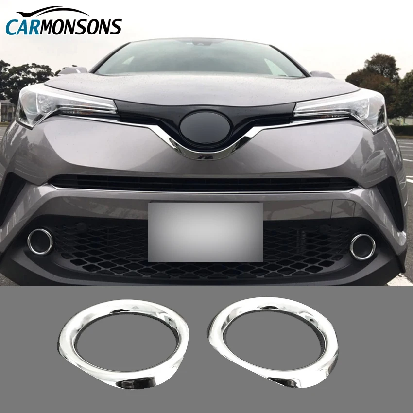 Carmonsons Car Front Fog Light Lamp ABS Chrome Frame Decoration Trim Stickers Cover for Toyota C-HR CHR Accessories Car Styling
Carmonsons Car Front Fog Light Lamp ABS Chrome Frame Decoration Trim Stickers Cover for Toyota C-HR CHR Accessories Car Styling