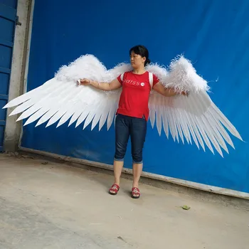 Fahion Free Shipping COSplay props white angel feather wings big fairy wings Pure handmade creative Grand event DIY decorations
Fahion Free Shipping COSplay props white angel feather wings big fairy wings Pure handmade creative Grand event DIY decorations