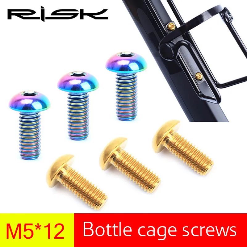 RISK 5x12mm Ti Bolts Bicycle Bottle Holder Fixed Screw MTB Road Bike Water Bottle Cage Fixing Ultralight Cycling Parts Bolts 2pc
RISK 5x12mm Ti Bolts Bicycle Bottle Holder Fixed Screw MTB Road Bike Water Bottle Cage Fixing Ultralight Cycling Parts Bolts 2pc
