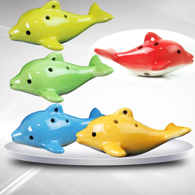 Ocarina 6 Hole Musical Instrument Dolphin Ocarina Ornaments Children Musical Instrument Gift
Ocarina 6 Hole Musical Instrument Dolphin Ocarina Ornaments Children Musical Instrument Gift