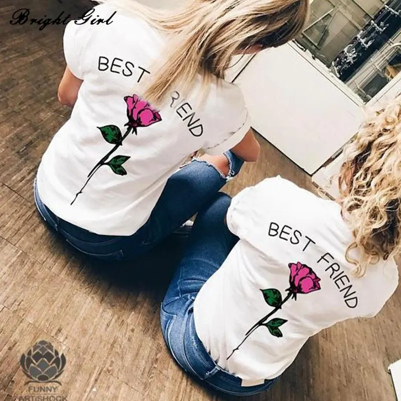 BRIGHT GIRL best friend t shirt sister clothes femme rose print t-shirt women summer casual clothing loose t-shirt s-3xl BG17463
BRIGHT GIRL best friend t shirt sister clothes femme rose print t-shirt women summer casual clothing loose t-shirt s-3xl BG17463