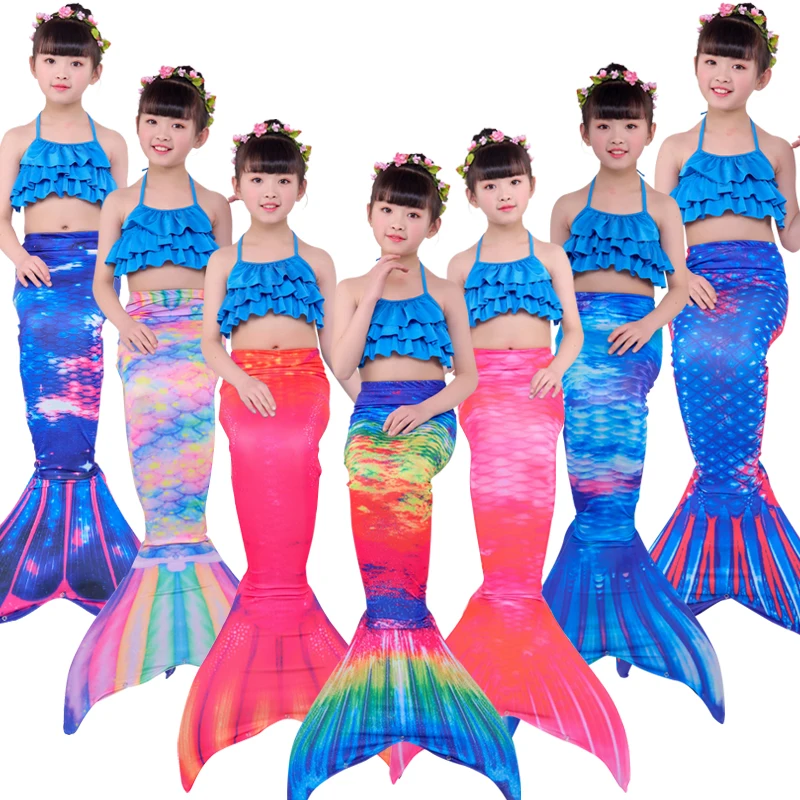 3PCS/Set Swimsuit with Bikini Flipper Mermaid Tails Swimming Mermaid tail with Top For Children Girls Cosplay Costumes Swimming
3PCS/Set Swimsuit with Bikini Flipper Mermaid Tails Swimming Mermaid tail with Top For Children Girls Cosplay Costumes Swimming
