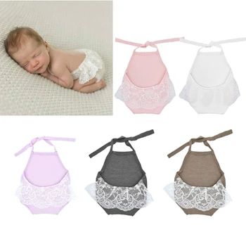Baby Lace Romper Lace Backless Halter Romper Newborn Photography Props Princess Girl Clothes
Baby Lace Romper Lace Backless Halter Romper Newborn Photography Props Princess Girl Clothes