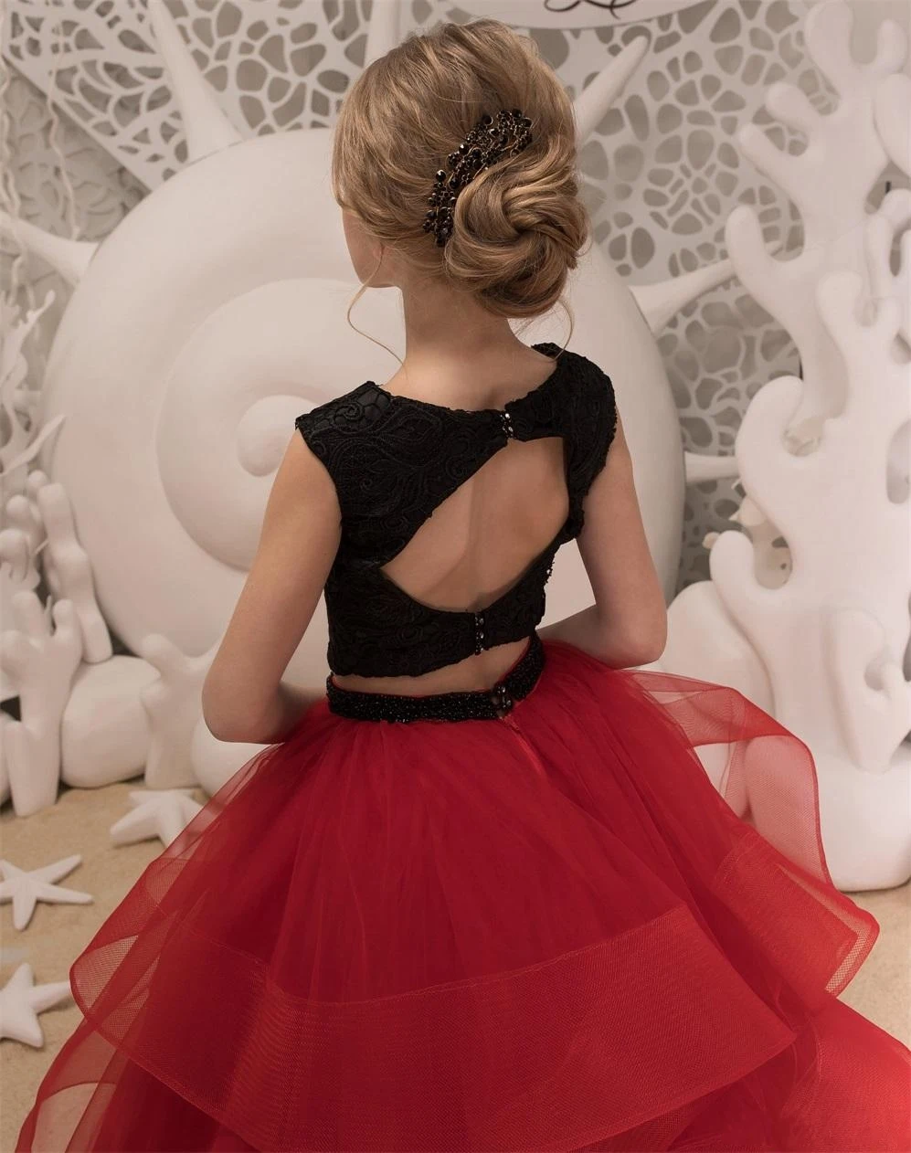 black-and-red-flower-girls-dresses-2018-ruffles (2)_conew1 -
