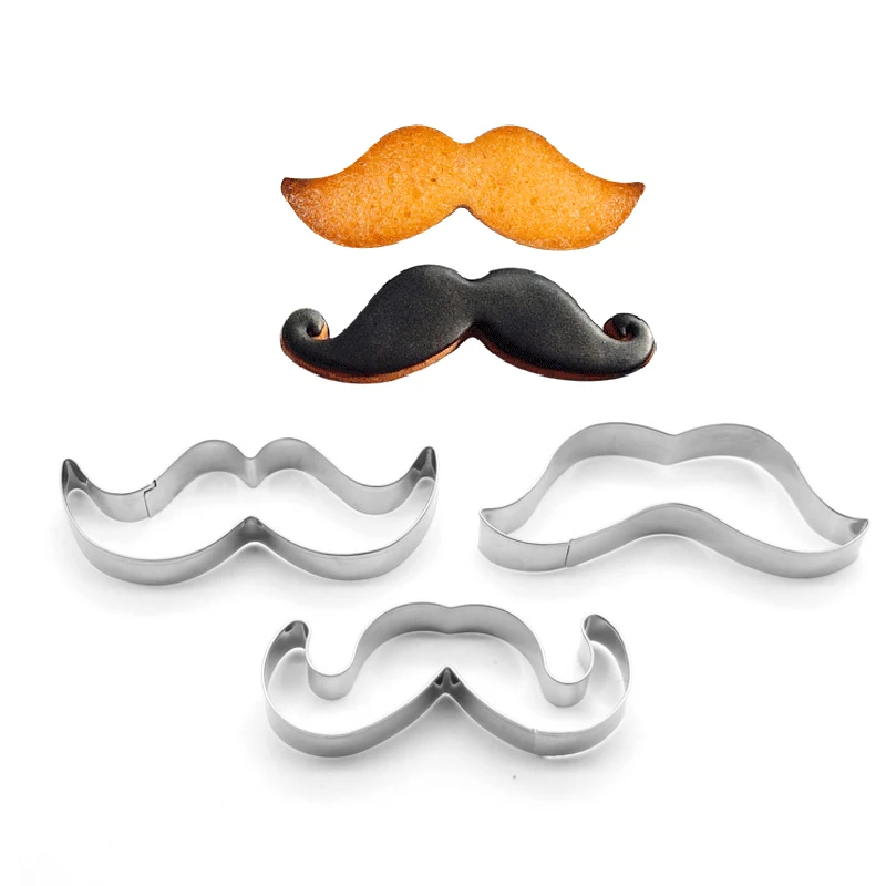 3 Pcs Set Stainless Steel Biscuit Mould Mustache Shape Creative Biscuit Cutting Bakeware
3 Pcs Set Stainless Steel Biscuit Mould Mustache Shape Creative Biscuit Cutting Bakeware