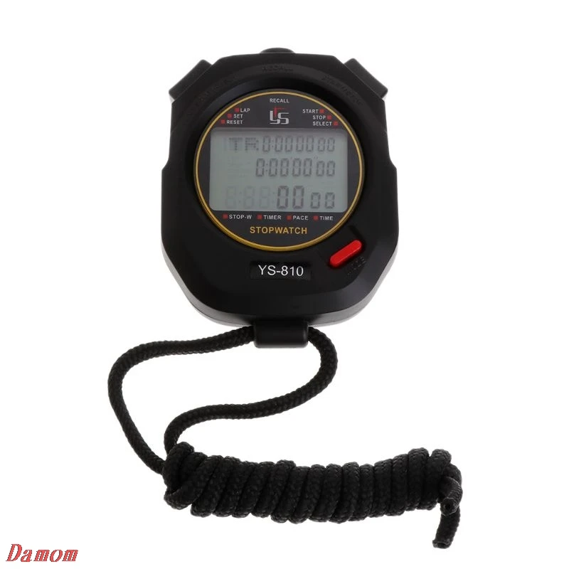 Portable Handheld Timer Digital Stopwatch Multifuction Professional Sports Running Training Timer Stopwatch 10-100 tracks jiage
Portable Handheld Timer Digital Stopwatch Multifuction Professional Sports Running Training Timer Stopwatch 10-100 tracks jiage