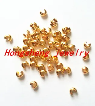Free shipping 5mm 1000pcs/lot Jewellery Findings gold Crimp Bead Covers for Chunky Jewelry Making
Free shipping 5mm 1000pcs/lot Jewellery Findings gold Crimp Bead Covers for Chunky Jewelry Making