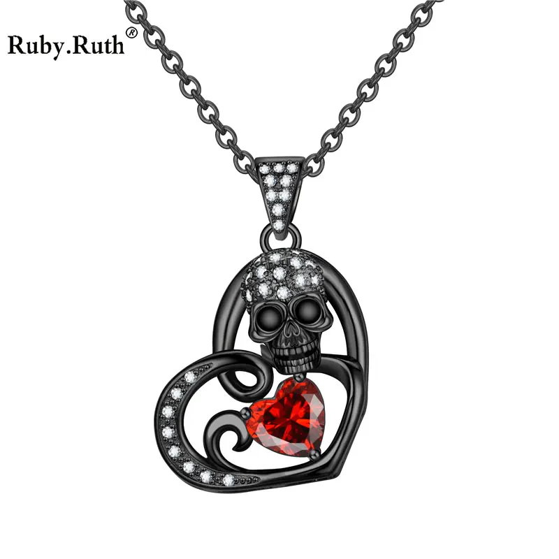 Fashion Punk Heart Skull Women Pendant Zircon Crystal Necklaces Wedding Gift Jewelry Dropshipping
Fashion Punk Heart Skull Women Pendant Zircon Crystal Necklaces Wedding Gift Jewelry Dropshipping