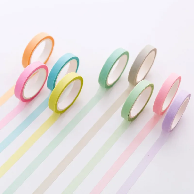 12 pcs/box 5mm x 5 m Rainbow color washi tape children diy Diary decoration masking tape kawaii stationery scrapbooking tools
12 pcs/box 5mm x 5 m Rainbow color washi tape children diy Diary decoration masking tape kawaii stationery scrapbooking tools