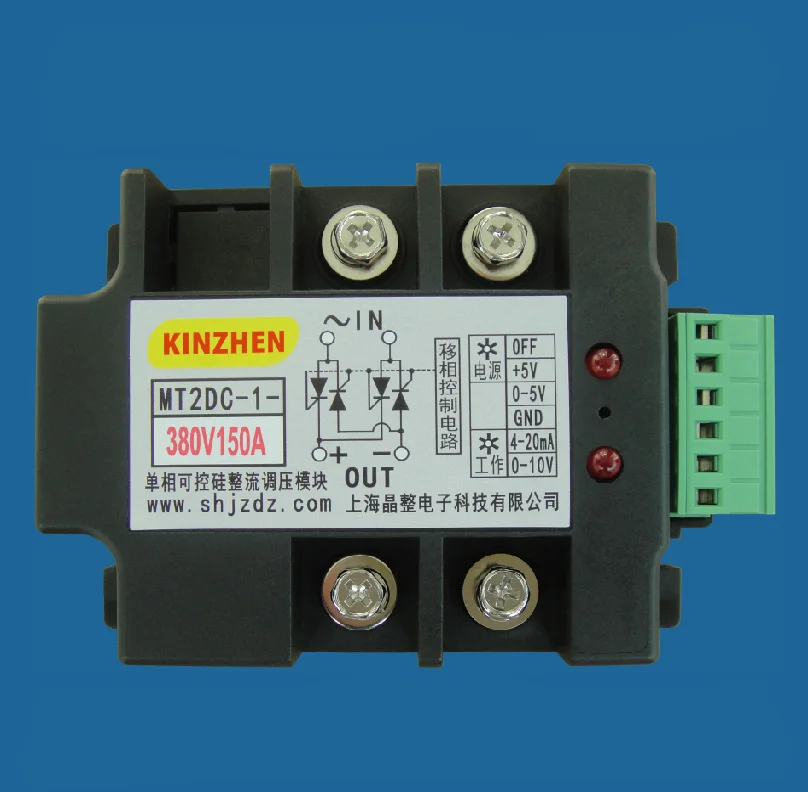 Single-phase Bridge Type Full Control Thyristor Thyristor DC Rectifier Voltage Regulator Module MT2DC-1-380V150A
Single-phase Bridge Type Full Control Thyristor Thyristor DC Rectifier Voltage Regulator Module MT2DC-1-380V150A