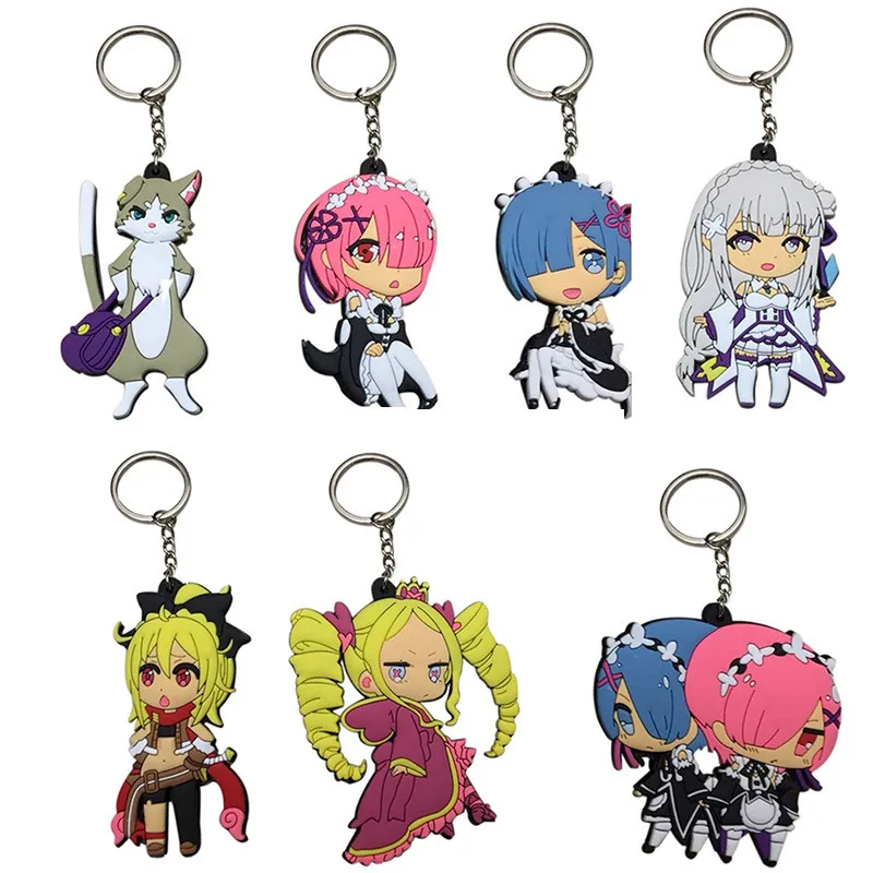 Re Life in a Different World from Zero Figures Kawaii Ram Rem Emilia Packu PVC Keychain Pendants Toys Anime Dolls
Re Life in a Different World from Zero Figures Kawaii Ram Rem Emilia Packu PVC Keychain Pendants Toys Anime Dolls