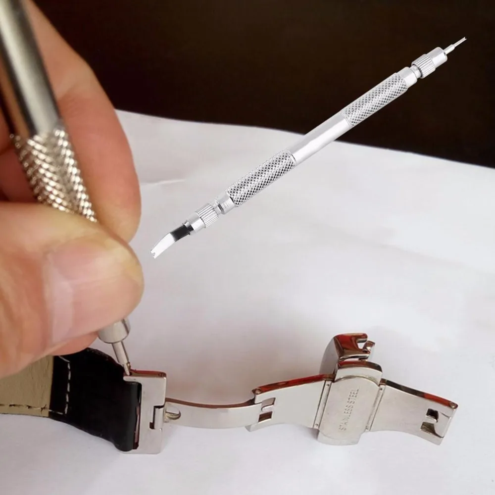 new hot sellWatch Band Spring bar Link Pin Remover RepairToolspringbars from watch strap band easy fitting removing Case Opener
new hot sellWatch Band Spring bar Link Pin Remover RepairToolspringbars from watch strap band easy fitting removing Case Opener
