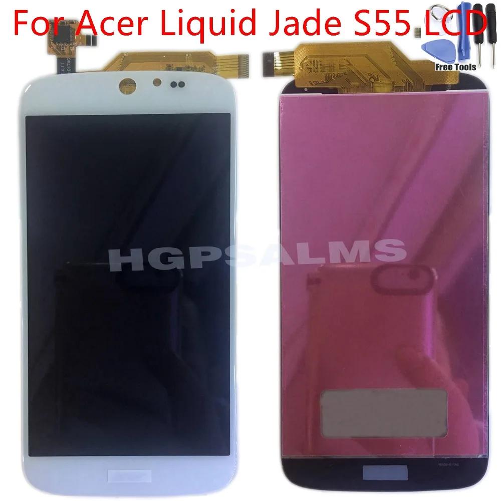 Test By One 1pcs For Acer Liquid Jade S55 LCD Display Touch Screen +Tools Complete Assembly Glass Digitizer Replacement Parts
Test By One 1pcs For Acer Liquid Jade S55 LCD Display Touch Screen +Tools Complete Assembly Glass Digitizer Replacement Parts