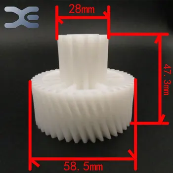 2PCS/Set Meat Grinder Parts Gear Plastic Gear Teeth 44/14 Gear Diameter 28/58.5mm Bore Diameter 12mm New Unused Free Shipping
2PCS/Set Meat Grinder Parts Gear Plastic Gear Teeth 44/14 Gear Diameter 28/58.5mm Bore Diameter 12mm New Unused Free Shipping