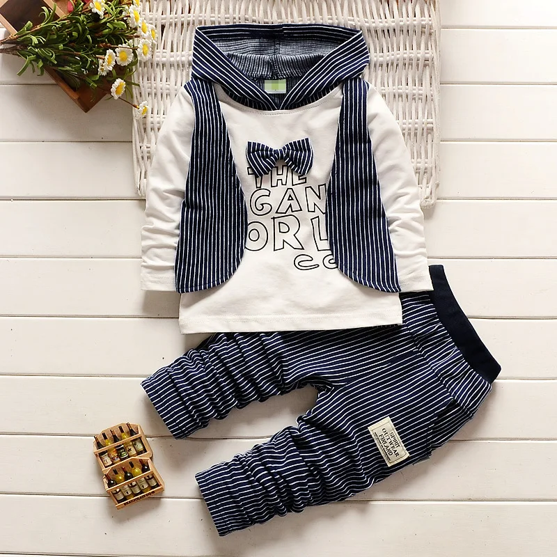 2018 autumn winter boy Handsome gentleman Baby Kids Long sleeve Children wear casual top + trousers comfortable clothes 12M-3Y
2018 autumn winter boy Handsome gentleman Baby Kids Long sleeve Children wear casual top + trousers comfortable clothes 12M-3Y
