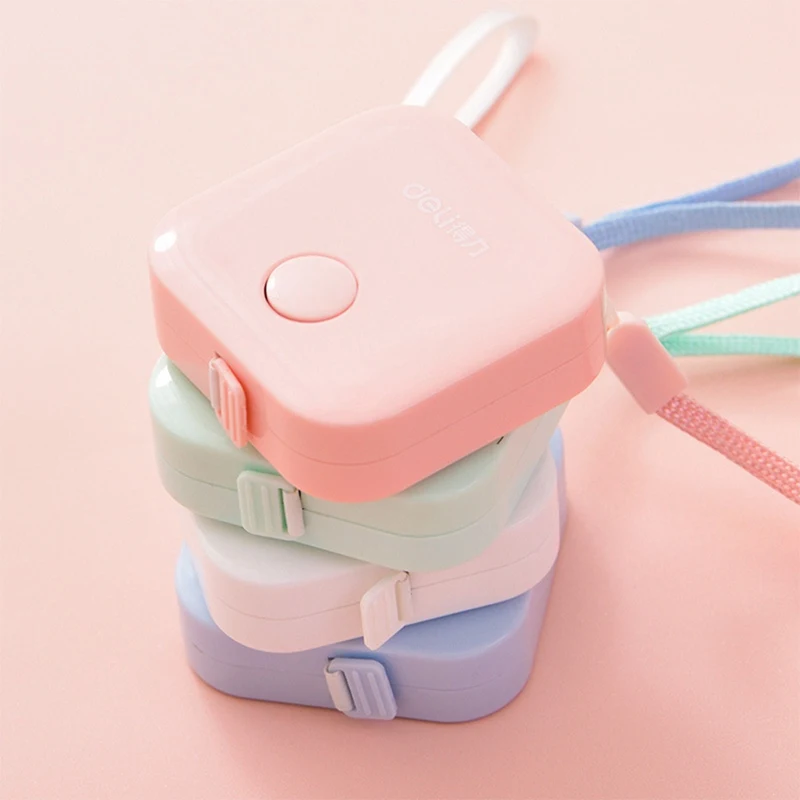 Fashion Design Soft Ruler Tape Measure Portable Macaron Candy Color Plastic Ruler Box School Office Supply Color Random
Fashion Design Soft Ruler Tape Measure Portable Macaron Candy Color Plastic Ruler Box School Office Supply Color Random