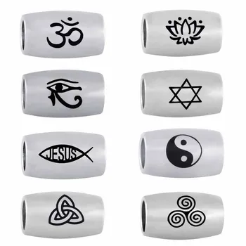 Stainless Steel Cylinder Laser Yoga OM Lotus Faith Beads Big Hole European Charms Bead For Bracelet Necklace Jewelry Making
Stainless Steel Cylinder Laser Yoga OM Lotus Faith Beads Big Hole European Charms Bead For Bracelet Necklace Jewelry Making