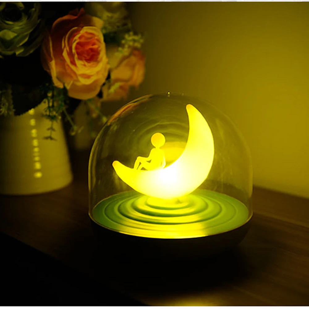 LED Moon Nightlight Vibration Touch Sensor Dimmer Table Lamp Luminaria Rechargeable Battery Baby Bedroom Sleep Night Light
LED Moon Nightlight Vibration Touch Sensor Dimmer Table Lamp Luminaria Rechargeable Battery Baby Bedroom Sleep Night Light