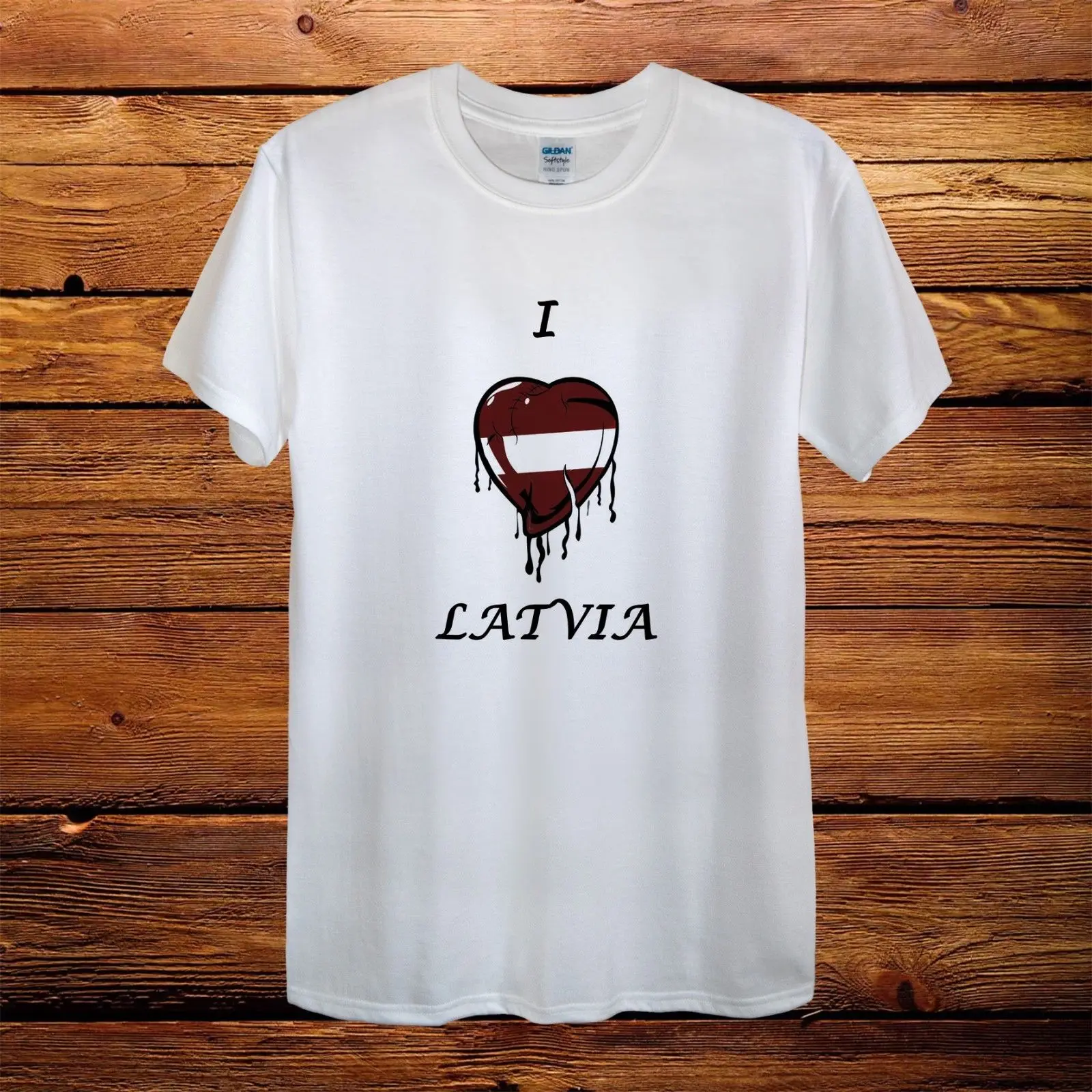 I Love Latvia Heart Flag Top Design T-Shirt Men Unisex Women Fitted Gift top free shipping t-shirt
I Love Latvia Heart Flag Top Design T-Shirt Men Unisex Women Fitted Gift top free shipping t-shirt