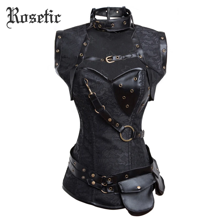 Rosetic Gothic Steampunk Corset Bustiers Bandage Vintage Korsett Sexy Rivet Pocket Corselet Retro Slim Plus Women Clothing Belts
Rosetic Gothic Steampunk Corset Bustiers Bandage Vintage Korsett Sexy Rivet Pocket Corselet Retro Slim Plus Women Clothing Belts