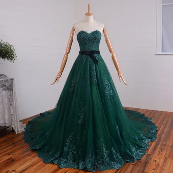 Green Lace Tulle A-line Long Prom Dresses Sweetheart Beaded Corset Back Formal Evening Prom Party Gowns Real Photos
Green Lace Tulle A-line Long Prom Dresses Sweetheart Beaded Corset Back Formal Evening Prom Party Gowns Real Photos