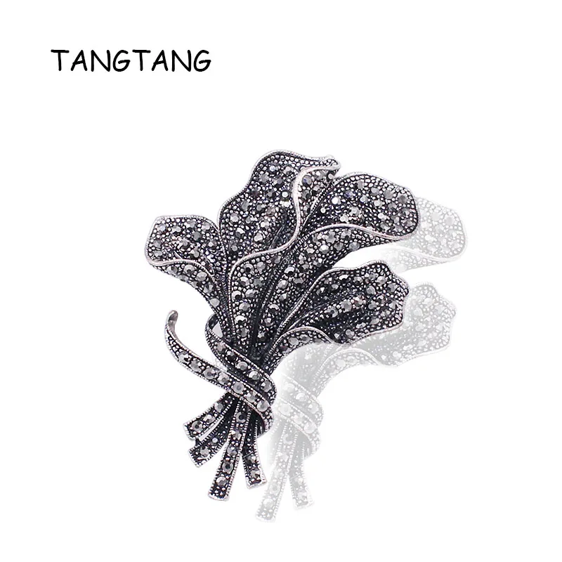 Unique Anti-silver Plating Full Rhinestone Black Tone Flower Bouquet Brooch Pin For Women Men Suit Accessories 2018 Trendy Tree
Unique Anti-silver Plating Full Rhinestone Black Tone Flower Bouquet Brooch Pin For Women Men Suit Accessories 2018 Trendy Tree