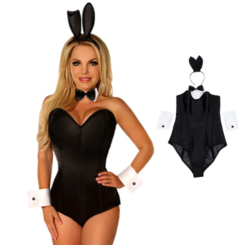 Hot Sexy 4PCS/Set Sexy Black Bunny Uniforms Temptation Bodysuit Bunny Sexy Lingerie Costumes Bunny Girl Nightclub Party Wear
Hot Sexy 4PCS/Set Sexy Black Bunny Uniforms Temptation Bodysuit Bunny Sexy Lingerie Costumes Bunny Girl Nightclub Party Wear