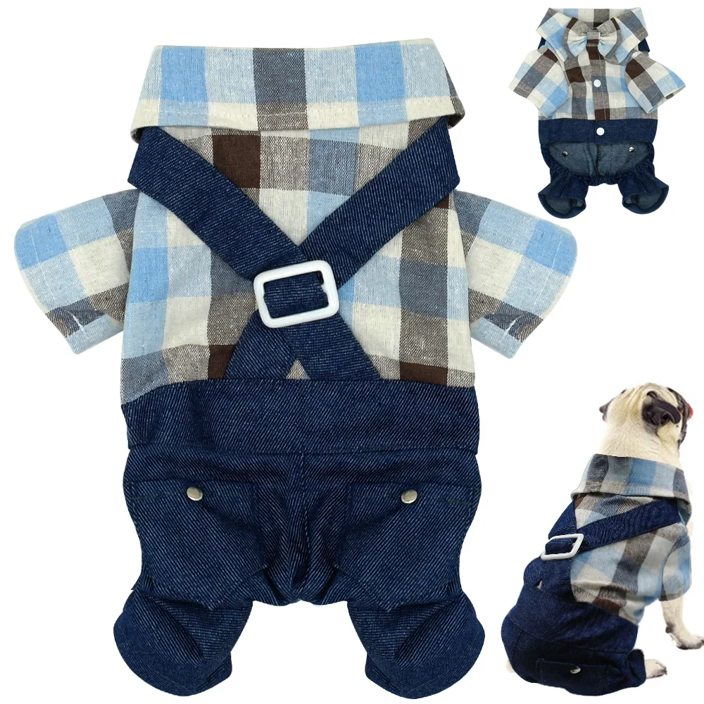 Cute Dog Clothes Summer Pet Clothing Soft Puppy Pets Outfit Plaid Shirt Jumpsuit Overalls Costume For Small Medium Dogs S - XXL
Cute Dog Clothes Summer Pet Clothing Soft Puppy Pets Outfit Plaid Shirt Jumpsuit Overalls Costume For Small Medium Dogs S - XXL