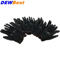 DEWBest Lightness comfortable black polyester nylon work safety gloves,electrician safety gloves Workplace Safety Supplies image