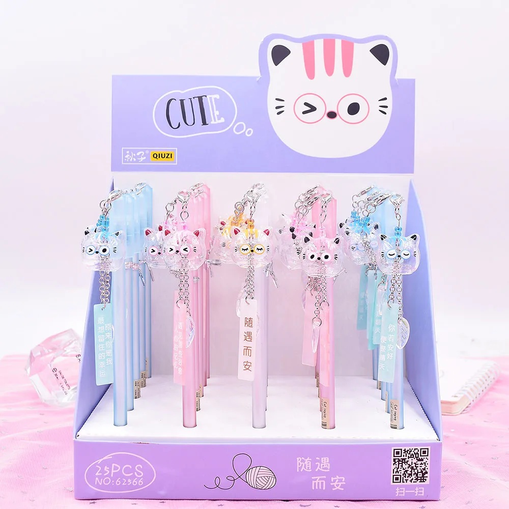 0.5mm Gel Pen Kawaii Wind Chimes Cat Pendant Neutral Pens For School Girls Gift Writing Office Supplies Stationery Novelty Item
0.5mm Gel Pen Kawaii Wind Chimes Cat Pendant Neutral Pens For School Girls Gift Writing Office Supplies Stationery Novelty Item
