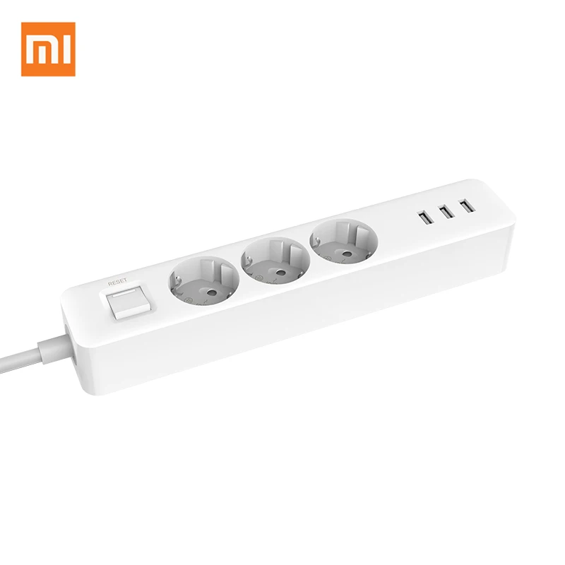 Original Xiaomi Mijia Power Socket Strip 16A Fast Charging 3 Sockets 3 USB Port EU Plug Extension Patch Board for Home Office
Original Xiaomi Mijia Power Socket Strip 16A Fast Charging 3 Sockets 3 USB Port EU Plug Extension Patch Board for Home Office