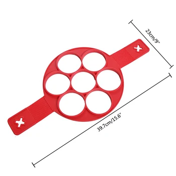 Nonstick Pancake Maker Egg Ring Maker Silicone Pancake Mold Fixator Baking Cooking Tool Pastry Omelets Easy DIY Flipper kitchen
Nonstick Pancake Maker Egg Ring Maker Silicone Pancake Mold Fixator Baking Cooking Tool Pastry Omelets Easy DIY Flipper kitchen