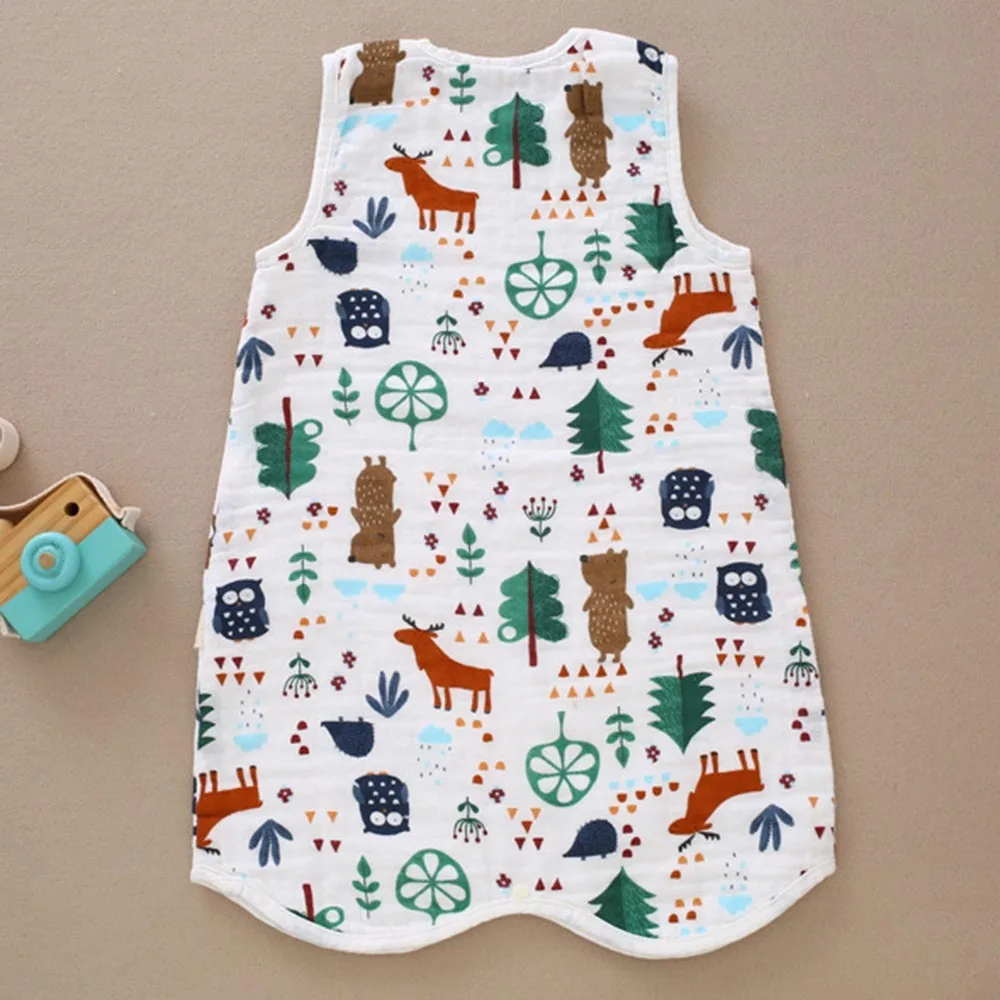 Nordic Forest Summer Children Strap-type Anti-kick Unisex Pullover Infant Gauze Sleeping Bag Baby Four-layer Pajamas
Nordic Forest Summer Children Strap-type Anti-kick Unisex Pullover Infant Gauze Sleeping Bag Baby Four-layer Pajamas
