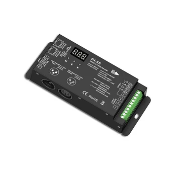 4 Channel DMX512 Decoder Led Controller DC12 36V PWM Dimmer Driver with XLR3 and RJ45 DMX Decoder Stage effect DJ controller
4 Channel DMX512 Decoder Led Controller DC12 36V PWM Dimmer Driver with XLR3 and RJ45 DMX Decoder Stage effect DJ controller