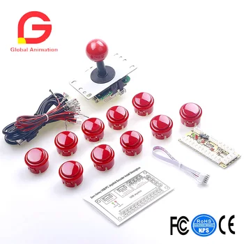 Arcade Game DIY Parts Kit For PC And Raspberry Pi 1/2/3 With RetroPie, 5Pin Joystick And 30MM Button - Red
Arcade Game DIY Parts Kit For PC And Raspberry Pi 1/2/3 With RetroPie, 5Pin Joystick And 30MM Button - Red