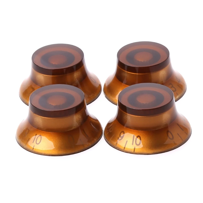 1pc Knob Button Bell Shape Guitar Tone Volume Control For LP Guitar Parts Coffee Golden KI-5U87
1pc Knob Button Bell Shape Guitar Tone Volume Control For LP Guitar Parts Coffee Golden KI-5U87