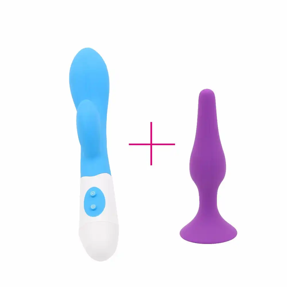 Йема 2 шт./компл. 3 цвета палец вибратор и длинные Батт Anal Plug Секс игрушки для Для