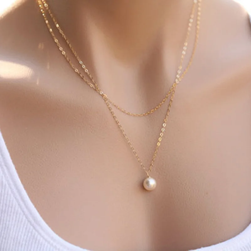 Hot sell fashion double chain simulated pearl necklace V necklaces Gold And Silver Color for bridesmaid gifts
Hot sell fashion double chain simulated pearl necklace V necklaces Gold And Silver Color for bridesmaid gifts