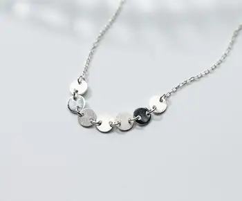 Bohi 100% Real. 925 Sterling Silver Jewelry Thin Rounds Pendant Short Choker Necklace Geometric 34CM-38CM GTLX1486
Bohi 100% Real. 925 Sterling Silver Jewelry Thin Rounds Pendant Short Choker Necklace Geometric 34CM-38CM GTLX1486