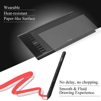 Ugee M708 Upgraded Graphics Drawing Tablet Board with Battery-free Passive Pen 8192 Pressure Sensitivity 266RPS 10 * 6inch
Ugee M708 Upgraded Graphics Drawing Tablet Board with Battery-free Passive Pen 8192 Pressure Sensitivity 266RPS 10 * 6inch