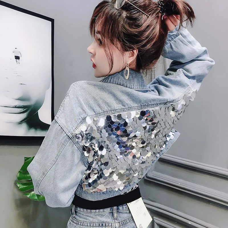 Vintage Women Jean Jacket 2019 Spring Long Sleeve Women Outwear Sequin Plus Size White Blue Bomber Short Denim Jacket NUW611
Vintage Women Jean Jacket 2019 Spring Long Sleeve Women Outwear Sequin Plus Size White Blue Bomber Short Denim Jacket NUW611