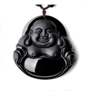 2016 New Natural Black Obsidian Maitreya Stone Pendants & Necklace Matte Laughing Buddha Thai lucky Women Jewelry
2016 New Natural Black Obsidian Maitreya Stone Pendants & Necklace Matte Laughing Buddha Thai lucky Women Jewelry