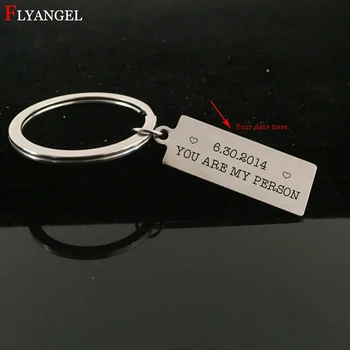 Customied Keychain Engrave You're my person Select Date Wedding Anniversary Love Day Couples Wife Husband Women Men Keyring Gift
Customied Keychain Engrave You're my person Select Date Wedding Anniversary Love Day Couples Wife Husband Women Men Keyring Gift