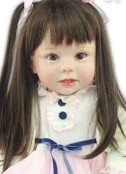 70cm Silicone Vinyl Reborn Baby Doll lifelike Series Emulational Big Size Baby Reborn Doll Toy Clothing Model Girls Brinquedos
70cm Silicone Vinyl Reborn Baby Doll lifelike Series Emulational Big Size Baby Reborn Doll Toy Clothing Model Girls Brinquedos