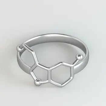 Hfarich Serotonin Molecule Ring Chemistry Neurotransmitter Science Jewelry Rings for Women Girl Gifts Valentine's Day gift
Hfarich Serotonin Molecule Ring Chemistry Neurotransmitter Science Jewelry Rings for Women Girl Gifts Valentine's Day gift