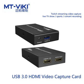 MT-VIKI USB3.0 HDMI Video Audio Capture Card 1080P FHD for Twitch Streaming Live TV Show Sports Game Concert Recording MT-UHV30
MT-VIKI USB3.0 HDMI Video Audio Capture Card 1080P FHD for Twitch Streaming Live TV Show Sports Game Concert Recording MT-UHV30