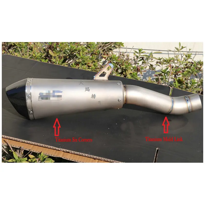 MOKALI Customized GP titanium alloy echappement moto motorcycle muffler for Ducati Monster 821 1200 820 db killer
MOKALI Customized GP titanium alloy echappement moto motorcycle muffler for Ducati Monster 821 1200 820 db killer